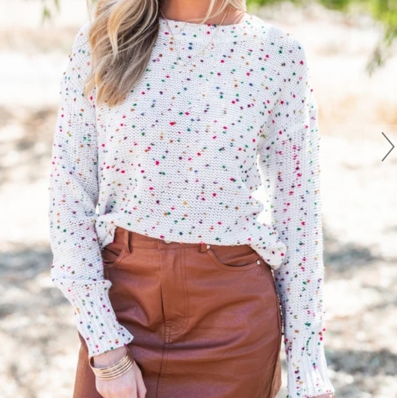 New Fun Confetti Birthday Crewneck Sweater - Picture 4 of 8